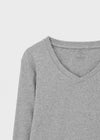 Relucton V-neck long-sleeve tee