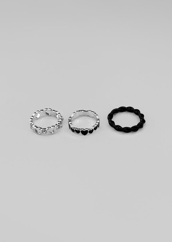 Dupois Heart 3-Set Ring