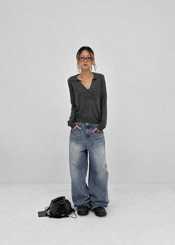 Birulan wide denim pants
