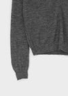 Scratch V-neck collar wool knit