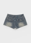 [MADE] Renel Stitch Low-Waist Denim Shorts