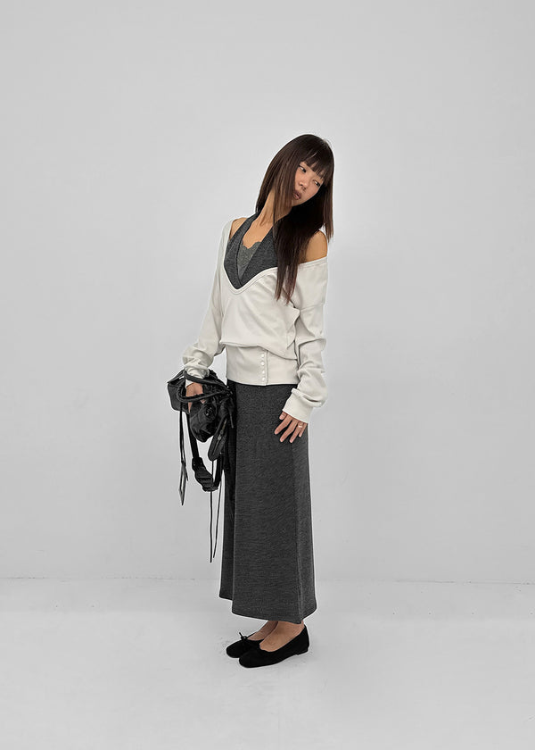 Anna Deep V-Neck Sweatshirt