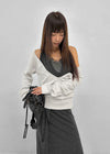 Anna Deep V-Neck Sweatshirt