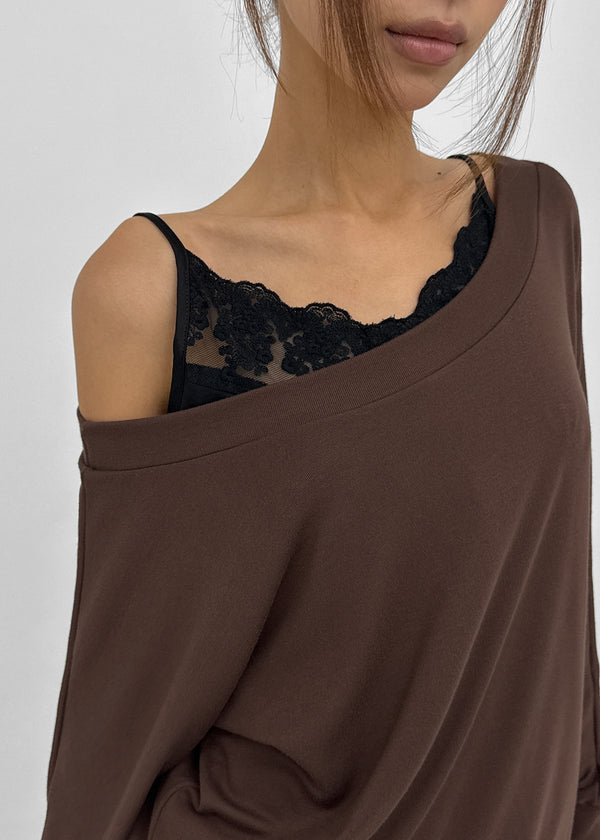 [MADE] Todo Off-shoulder Long Sleeve Tee