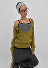 Anna Deep V-Neck Sweatshirt