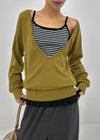 Luna Stripe Lace Sleeveless