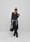 Trouche midi skirt