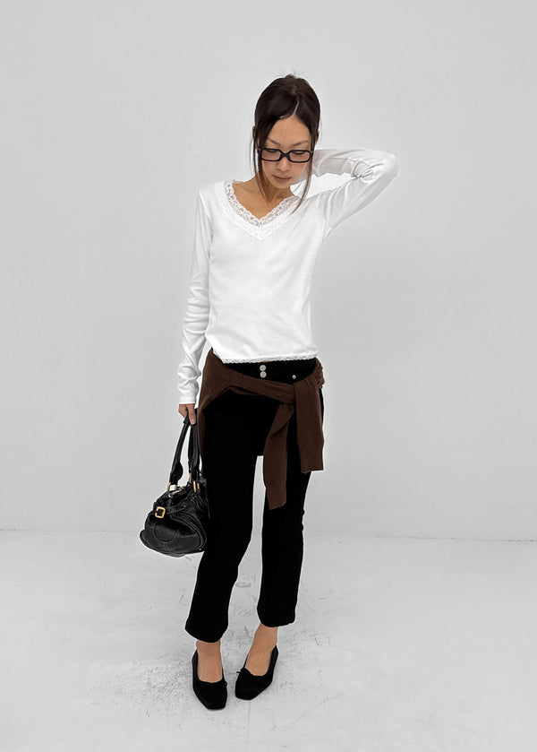 [MADE] Feb Cropped Bootcut Cotton Pants