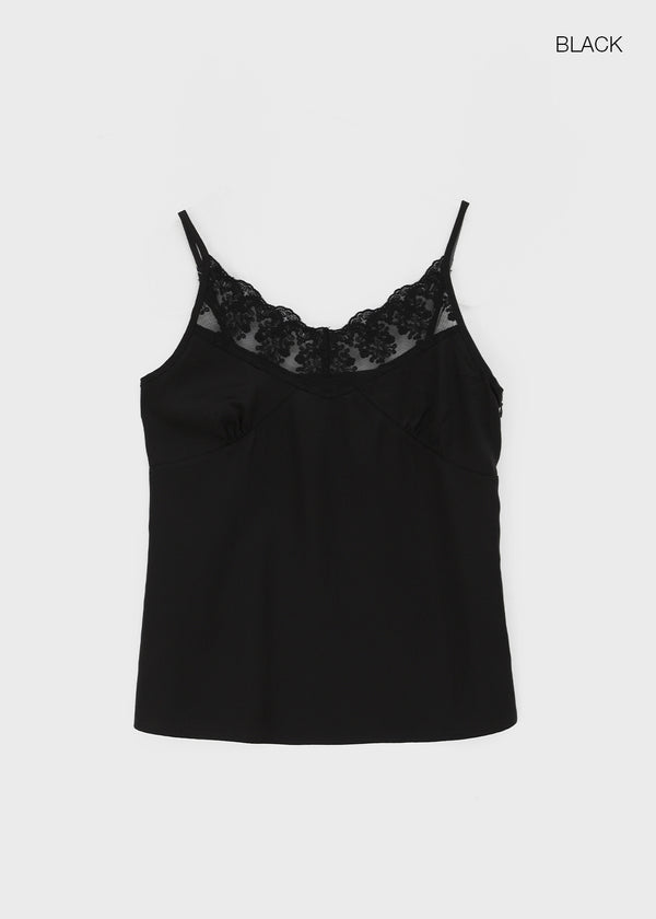 Rhodia Satin Lace Sleeveless