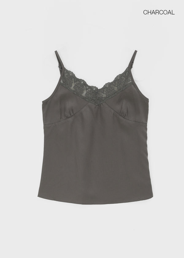 Rhodia Satin Lace Sleeveless