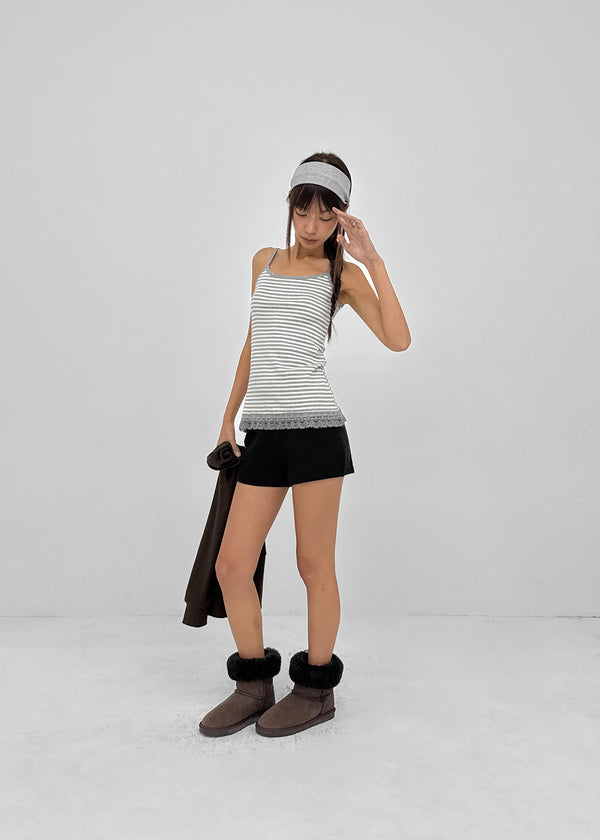 Luna Stripe Lace Sleeveless