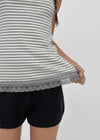 Luna Stripe Lace Sleeveless