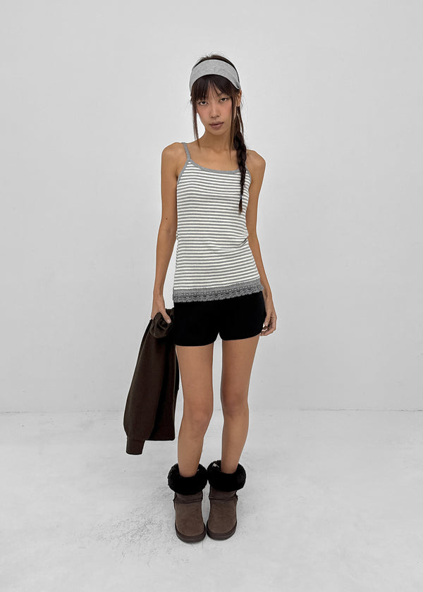 Luna Stripe Lace Sleeveless