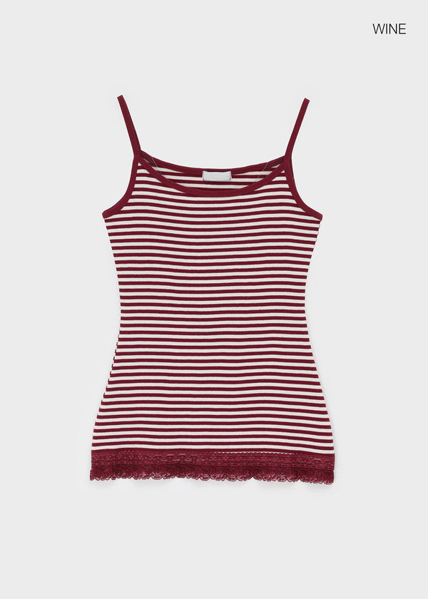 Luna Stripe Lace Sleeveless