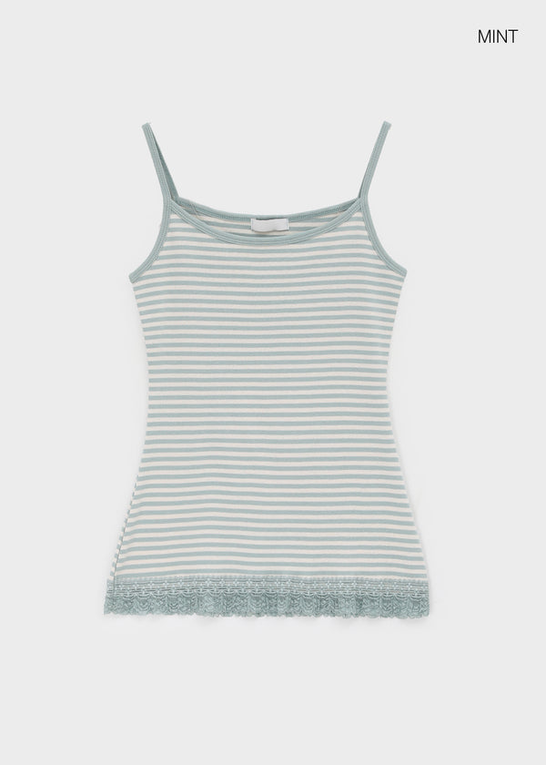 Luna Stripe Lace Sleeveless