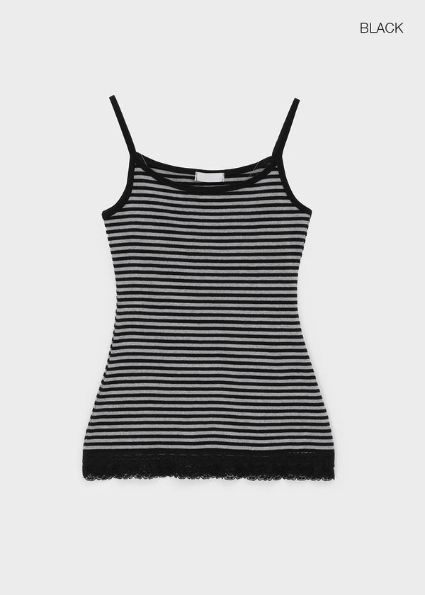 Luna Stripe Lace Sleeveless