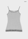 Luna Stripe Lace Sleeveless