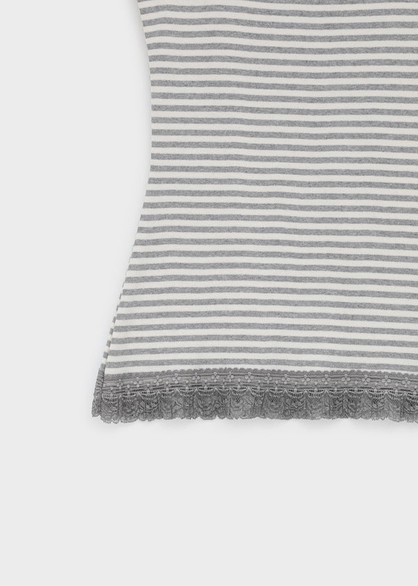 Luna Stripe Lace Sleeveless