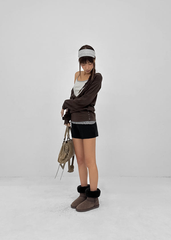 Anna Deep V-Neck Sweatshirt