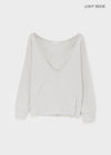 Anna Deep V-Neck Sweatshirt