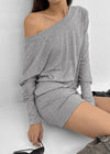 [MADE] Todo Off-shoulder Long Sleeve Tee