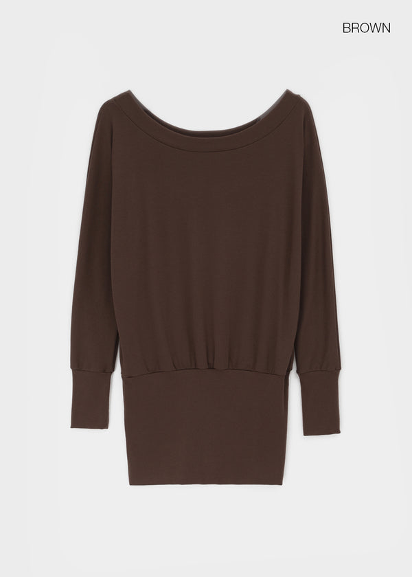 [MADE] Todo Off-shoulder Long Sleeve Tee