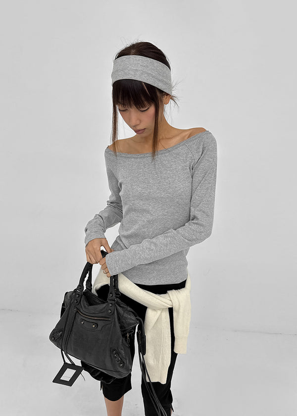 [MADE] Mnen Lace Boat Neck Long Sleeve Tee