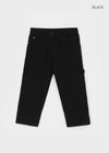 Tape slit capri pants
