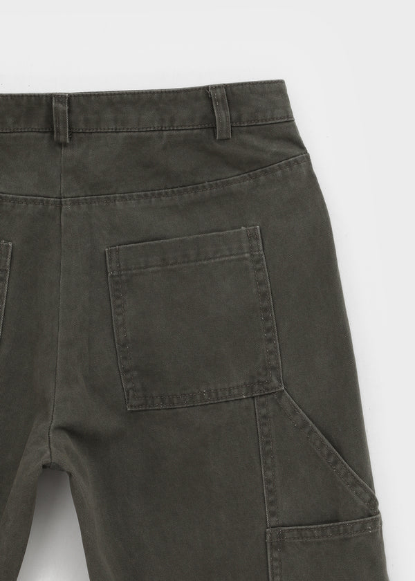 Tape slit capri pants