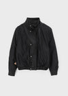 Rover high-neck leather jumper
