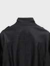 Rover high-neck leather jumper
