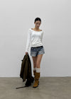 The visible cable leather belt