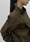 Macabre high-neck cotton jumper