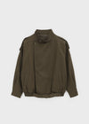 Macabre high-neck cotton jumper