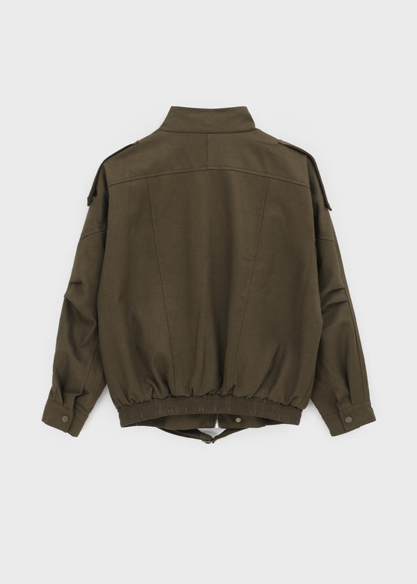 Macabre high-neck cotton jumper
