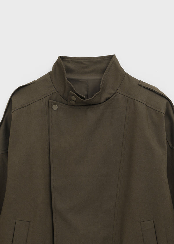 Macabre high-neck cotton jumper