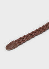 The visible cable leather belt