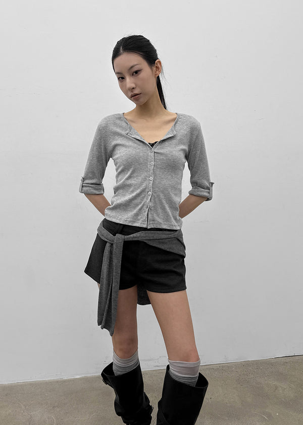Tread wool shorts