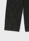Rie Lettering Wide Raw Denim Pants