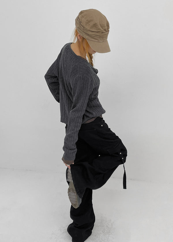 Seah Cable Wool Knit Cardigan