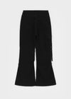 Thea Shirred Buckle Cargo Bootcut Pants