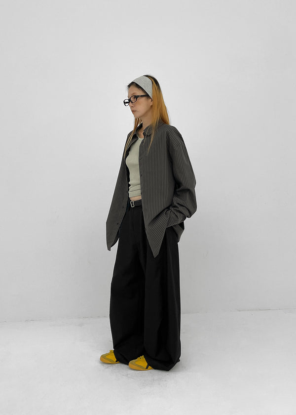 (UNISEX) Tenum Back Pocket Balloon Wide Slacks