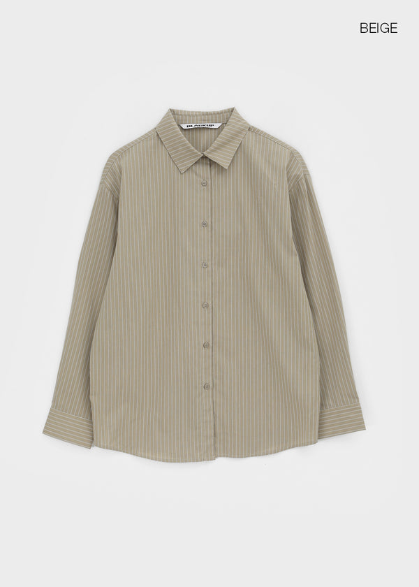 [MADE] Bema Striped Oversized Shirt