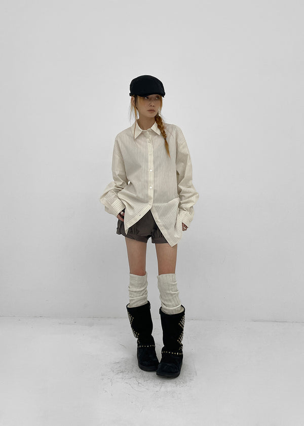 [MADE] Bema Striped Oversized Shirt