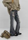 Shop Damaged Bootcut Denim Pants
