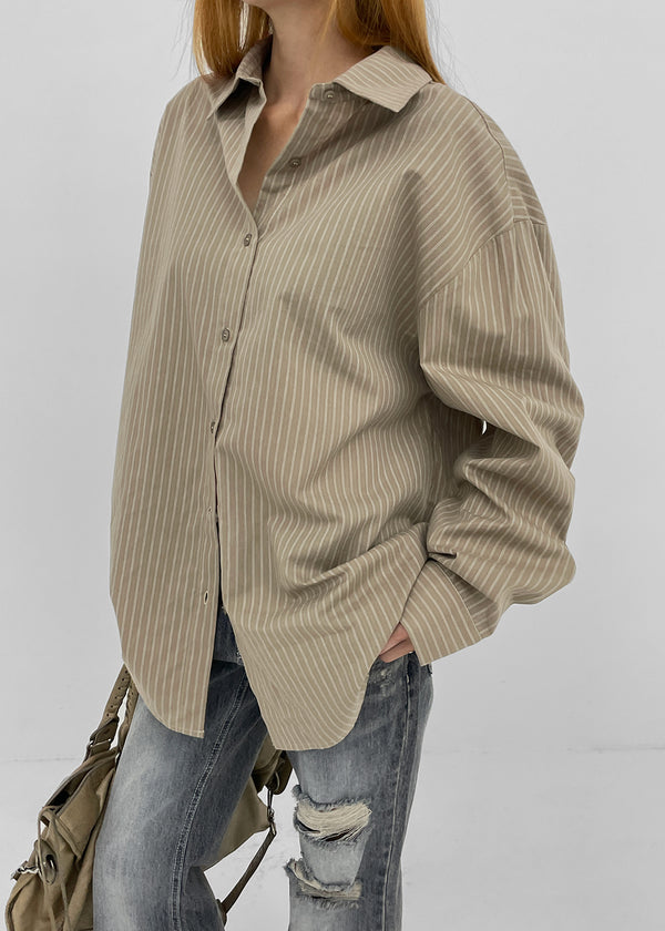 [MADE] Bema Striped Oversized Shirt