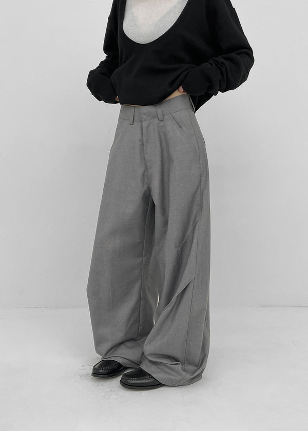 (UNISEX) Tenum Back Pocket Balloon Wide Slacks