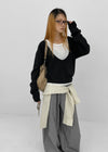 (UNISEX) Tenum Back Pocket Balloon Wide Slacks