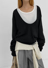 [MADE] Dennel Deep U-Neck Knit