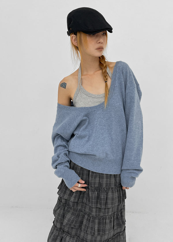 [MADE] Dennel Deep U-Neck Knit